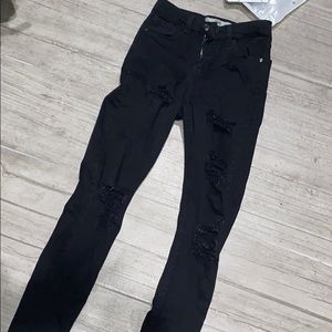 LITERALLY NEW Topshop, Moto Jaime ripped jeans
